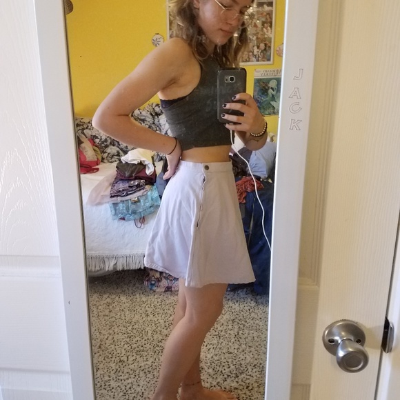 American Apparel Purple Mini-skirt - Picture 2 of 2